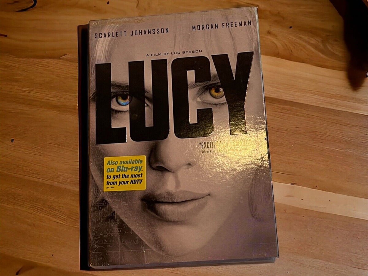 Lucy DVD, 2015) Slipcover MORGAN FREEMAN Scarlett Johansson