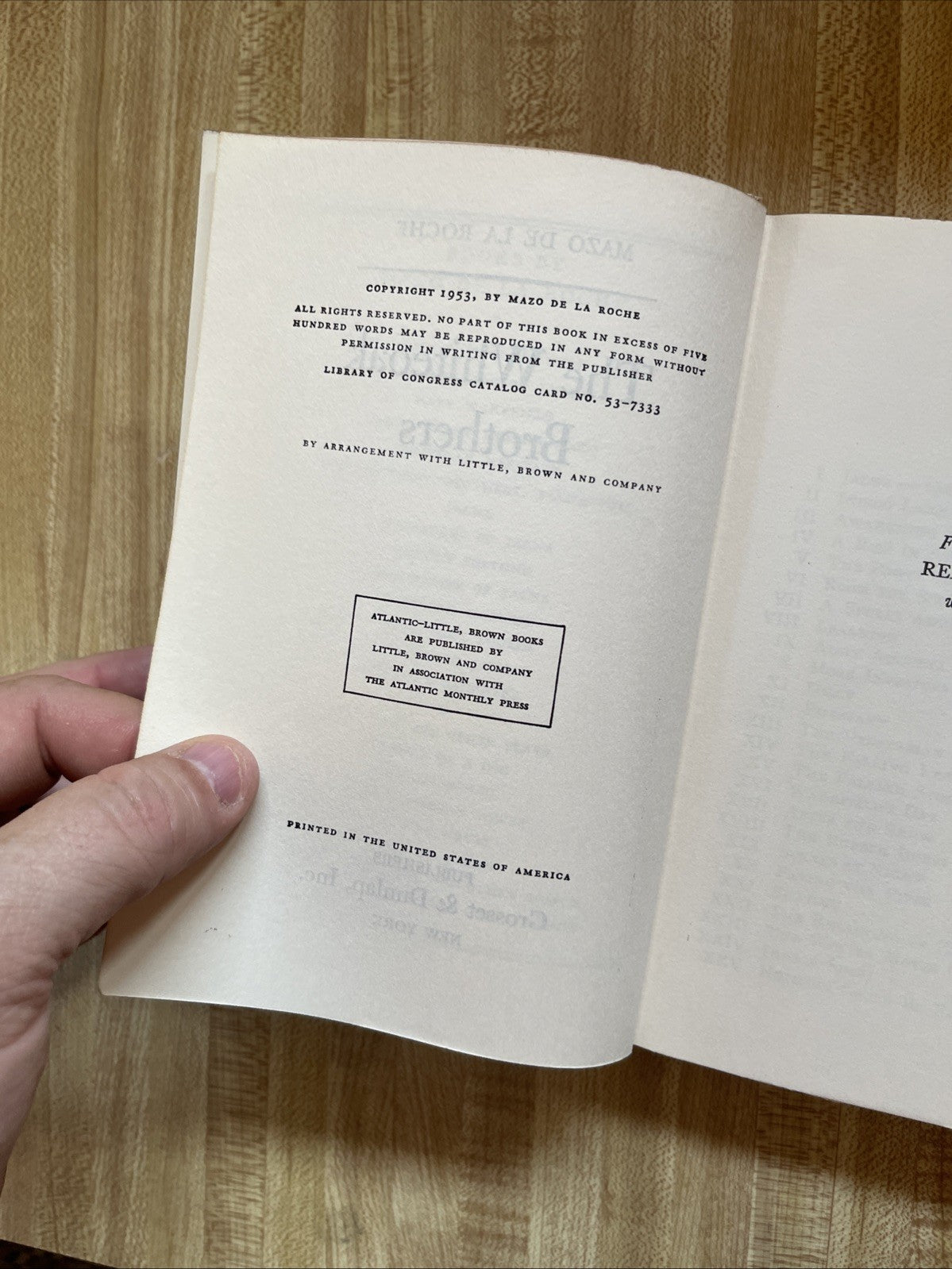 The Whiteoak Brothers Hardcover