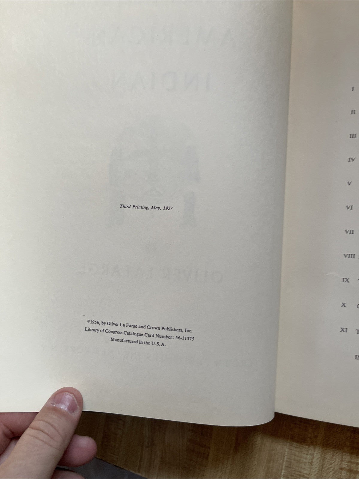 A Pictorial History Of The American Indian Hardcover
