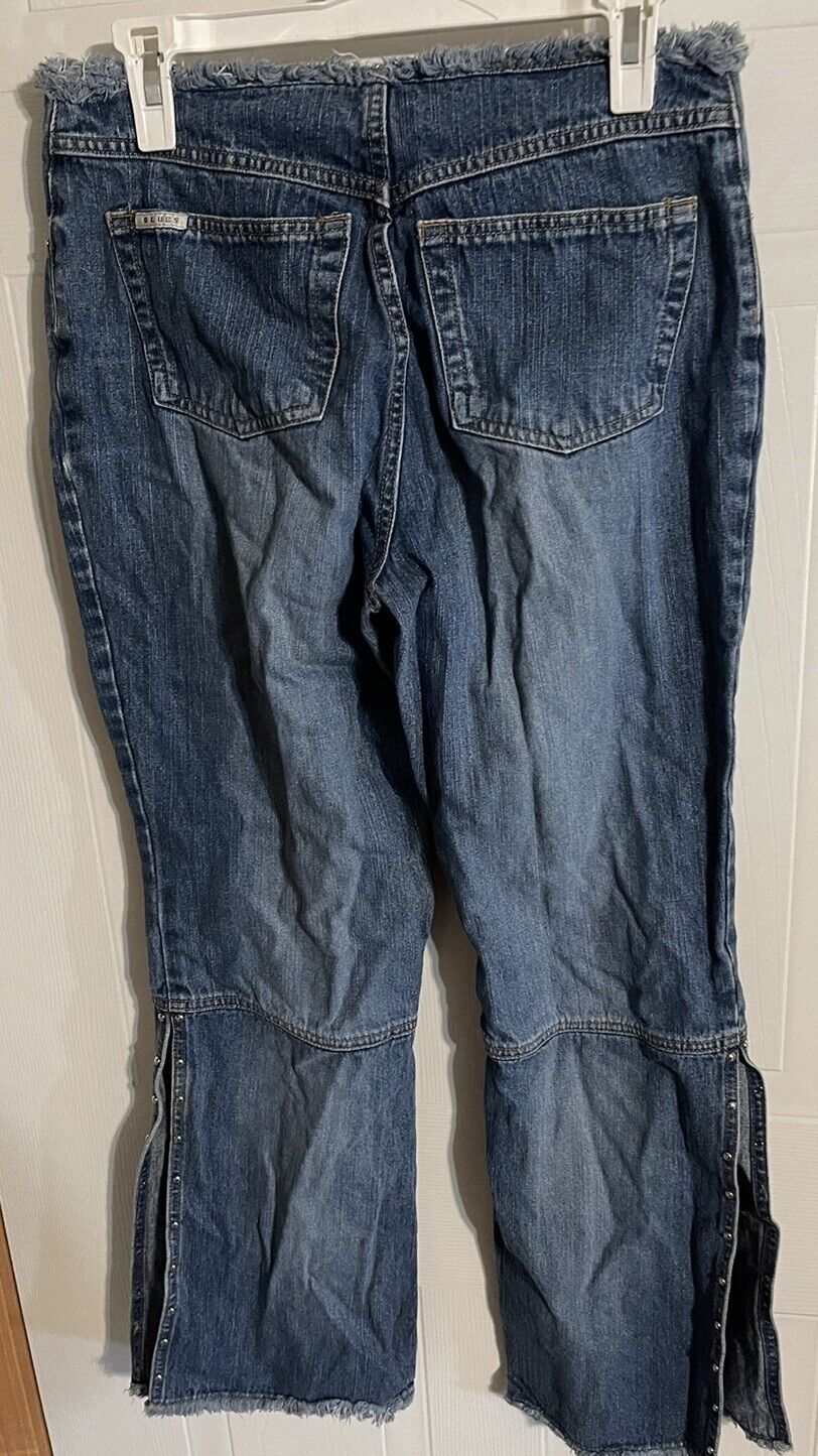Vintage Carolina Blues Jeans Side Slit Below Knee 8
