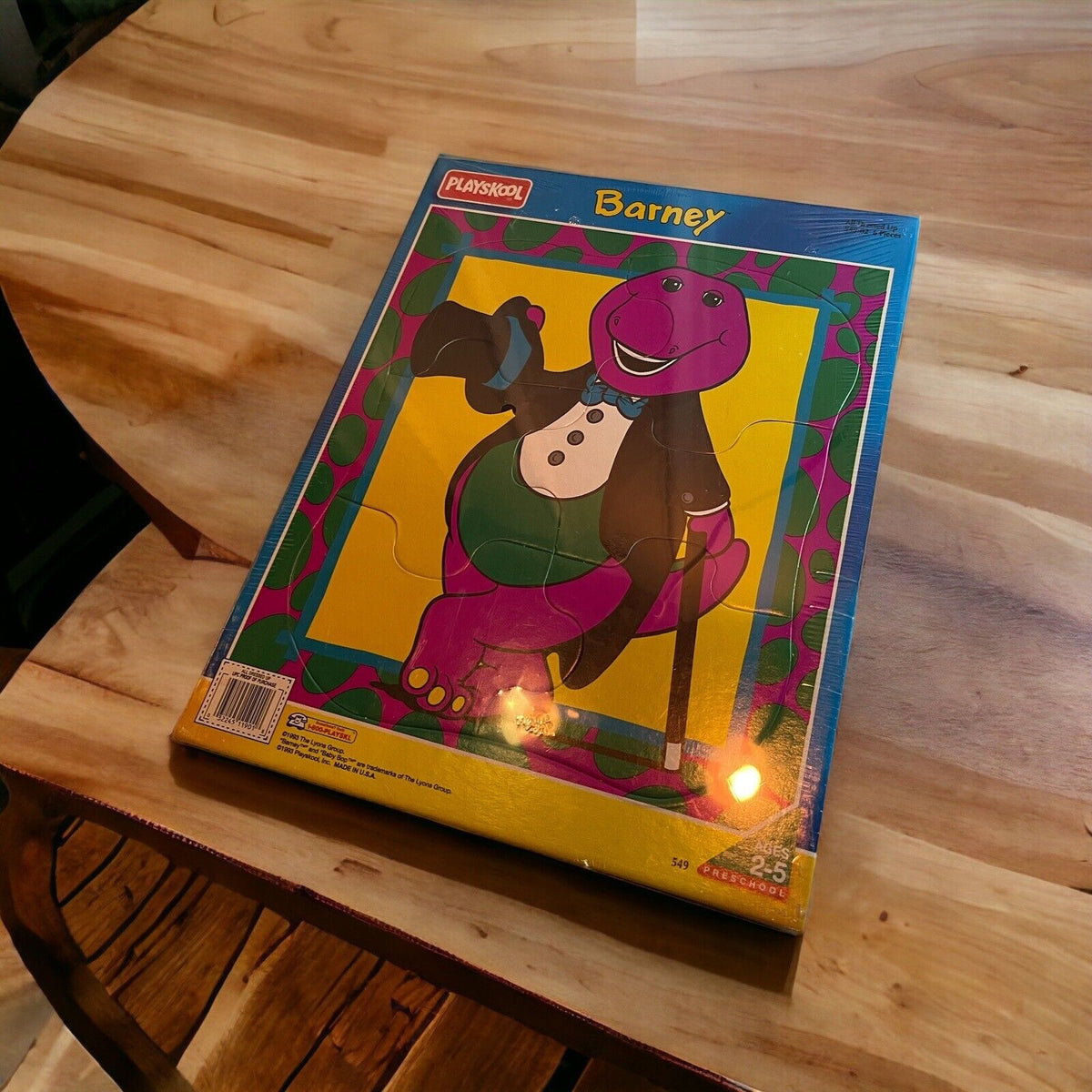 NOS Vintage 1993 Playskool Barney Puzzle