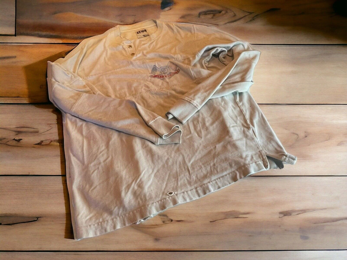 Cotton Cruz Henley Medium