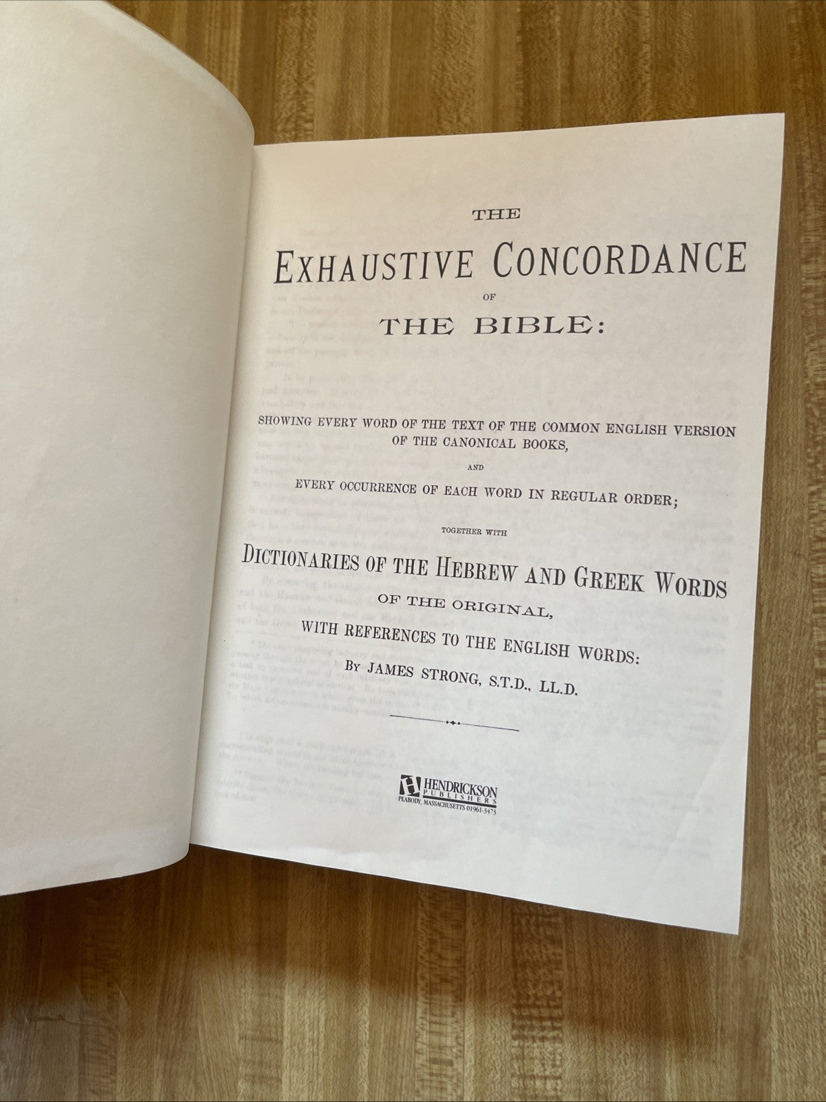 strong's exhaustive concordance of the bible Hardcover