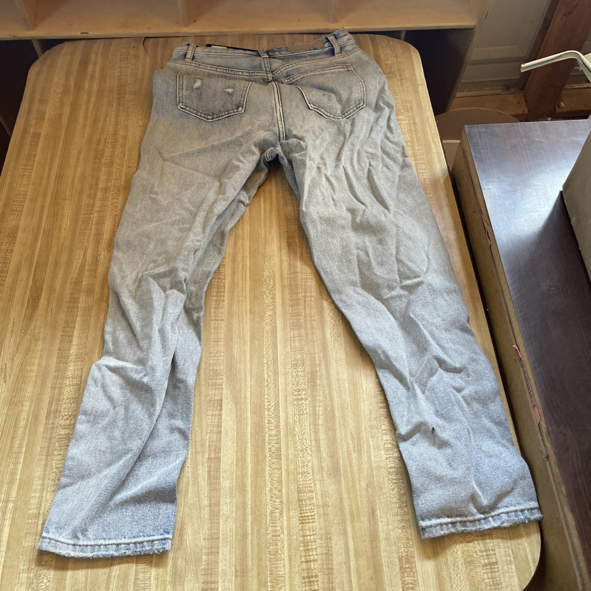 White Fox Distressed Jeans Let’s Bounce Boyfriend Small NWT