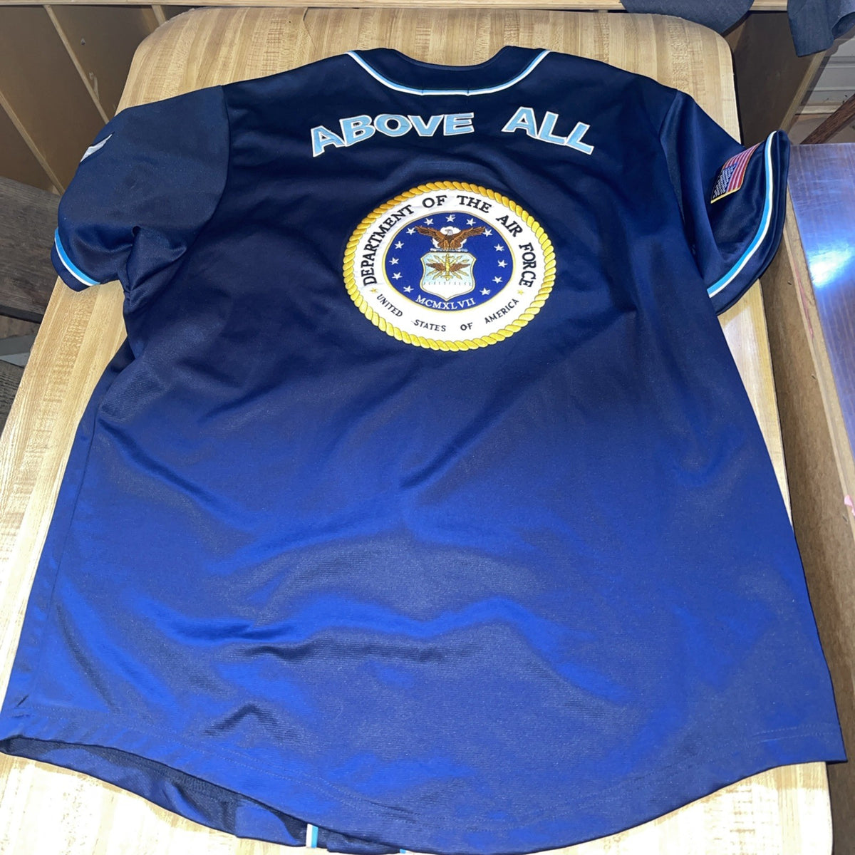 JWM Air Force Baseball Jersey XXL