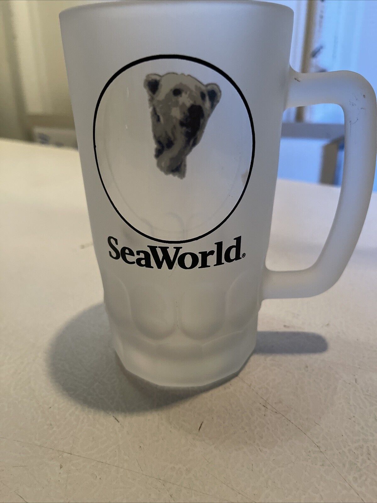 Frosted Glass Sea World Mug