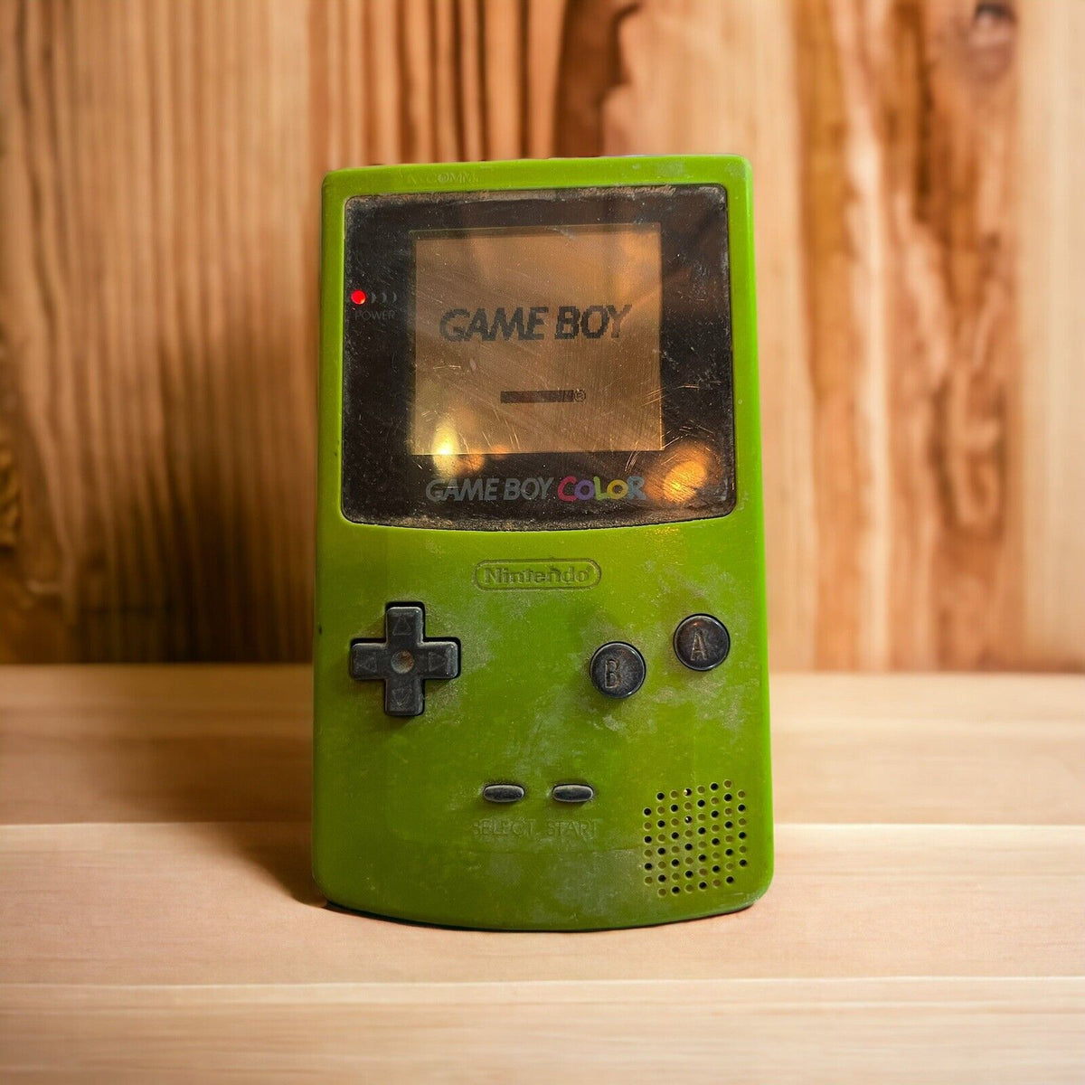 Green Gameboy Color Console Missing Battery Compartment Cover CGB-001