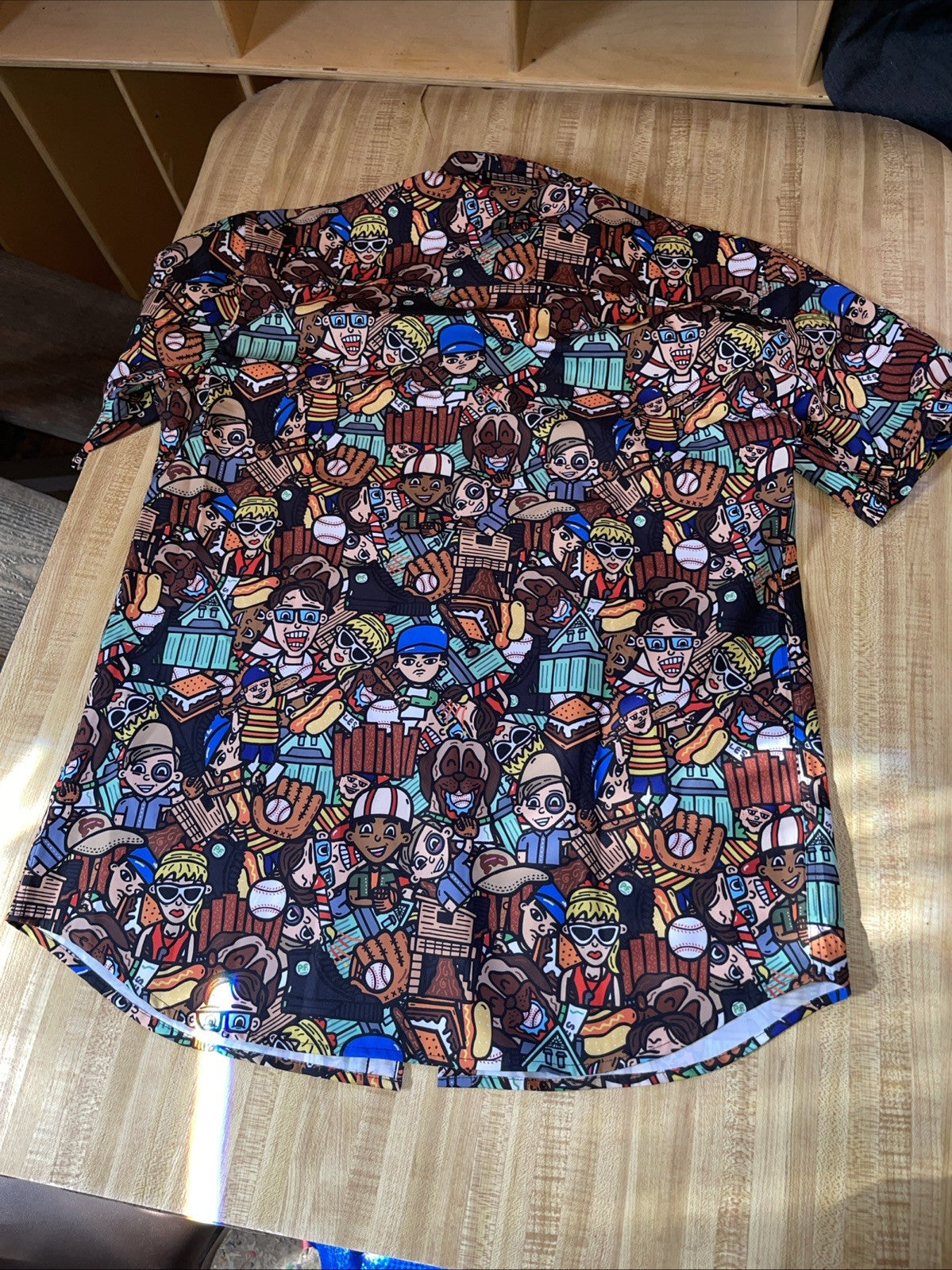The Sandlot X RSVLTS Button Up AOP Large