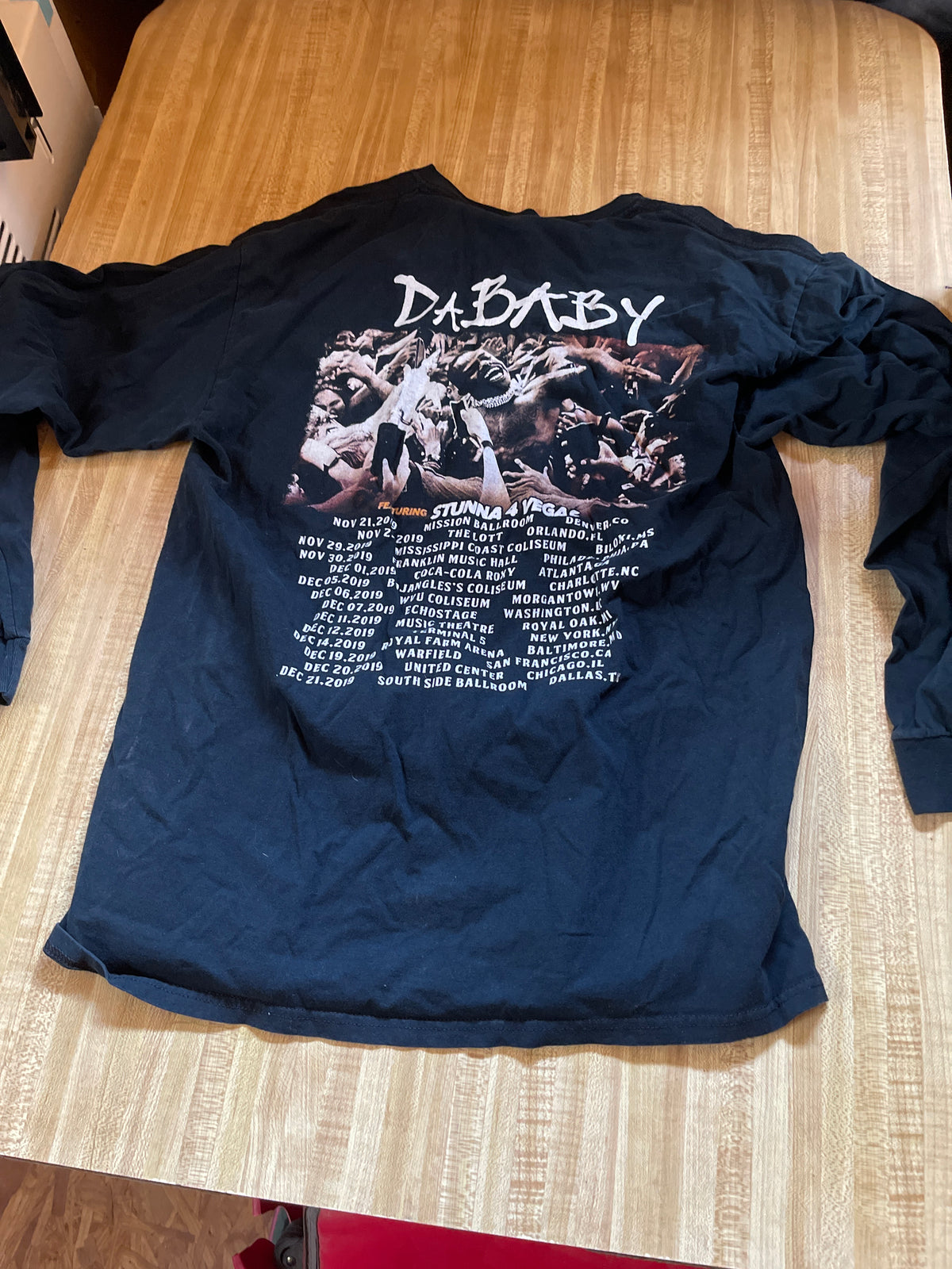 Da baby tour shirt Large