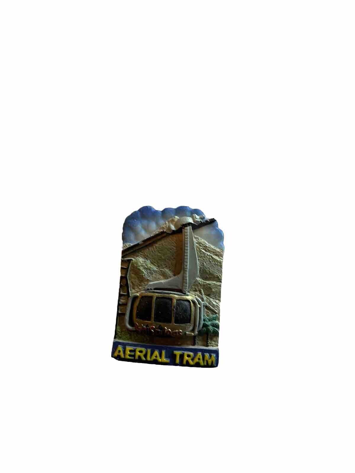 1118 Emporium aerial tram souvenir magnet featuring a detailed cable car and mountain design