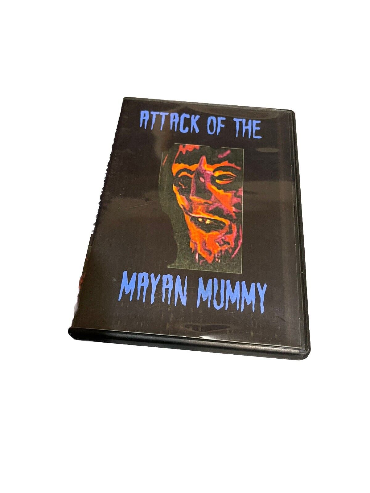 Attack of the Mayan Mummy DVD case with eerie mummy face cover art from 1118 Emporium
