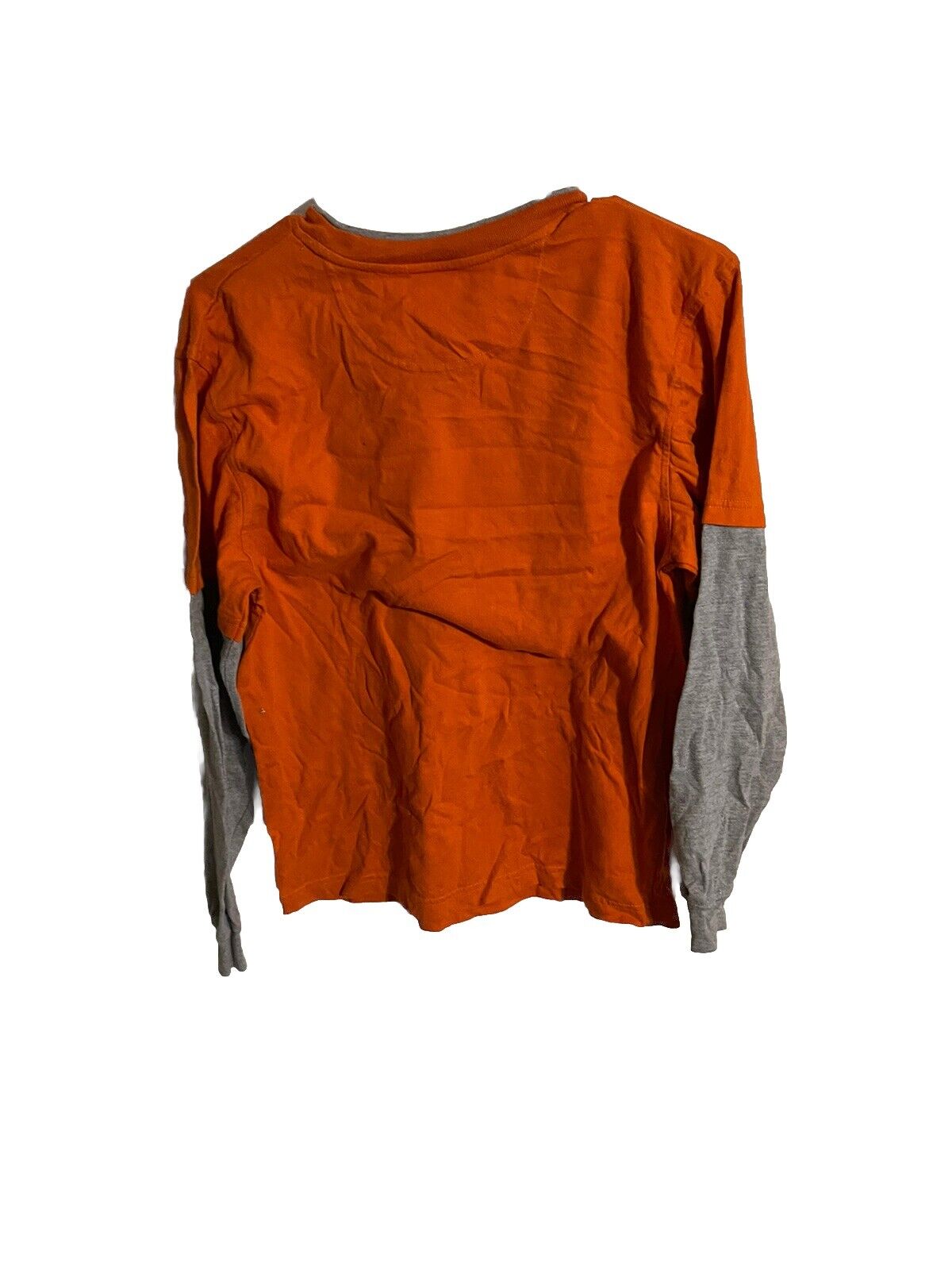 Orange and gray long sleeve Boise State Broncos shirt with crew neck by 1118 Emporium