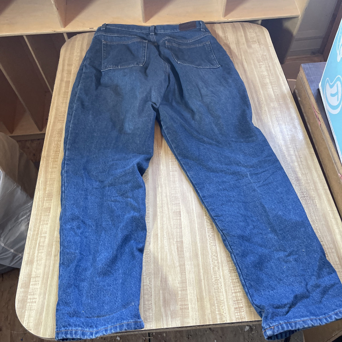 LL Bean Double L Flannel Lined Jeans 12