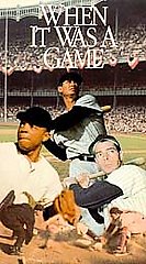 When It Was a Game (VHS, 1992)