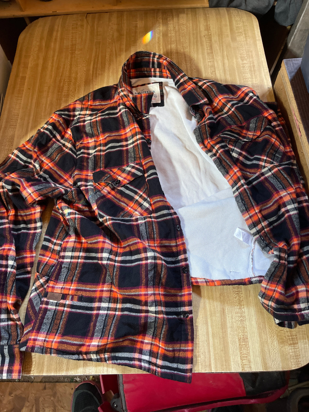 California Cowboy lined flannel button up xl