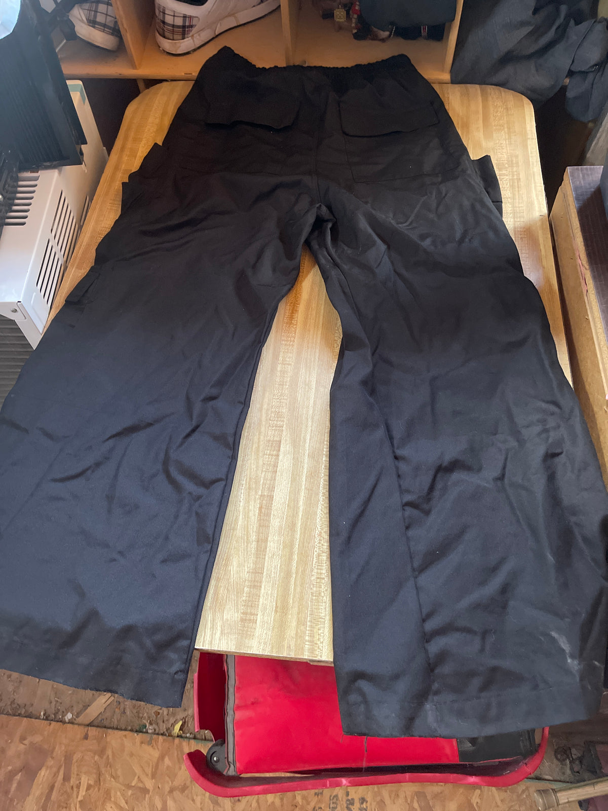 MNML extremely wide leg cargo pants medium