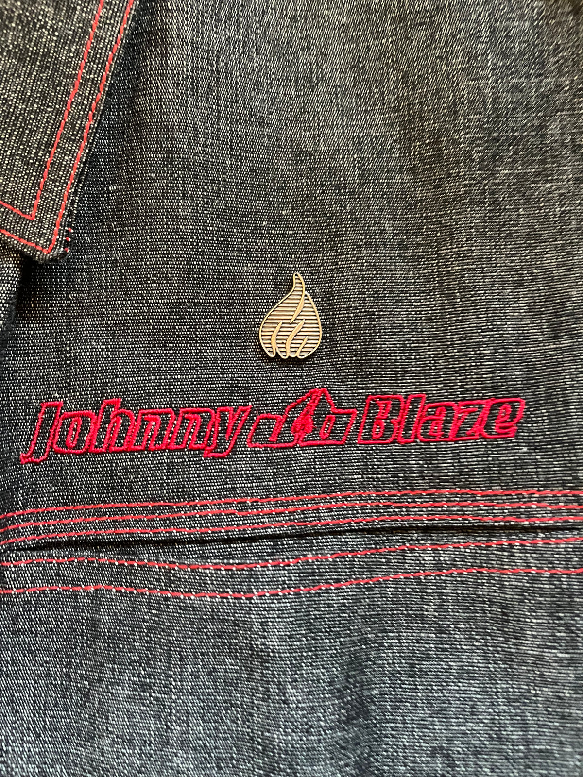 Vintage Johnny Blaze Denim Vest xxl