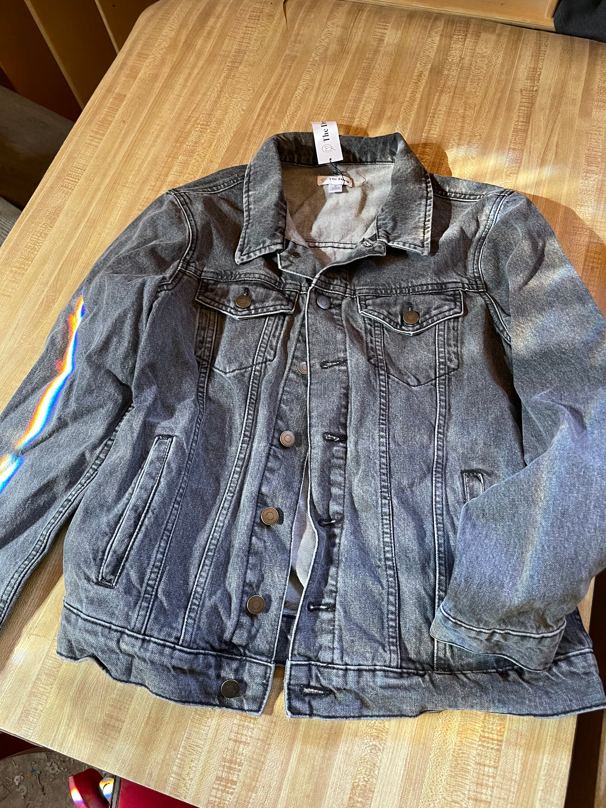 The drop denim jacket medium NWT