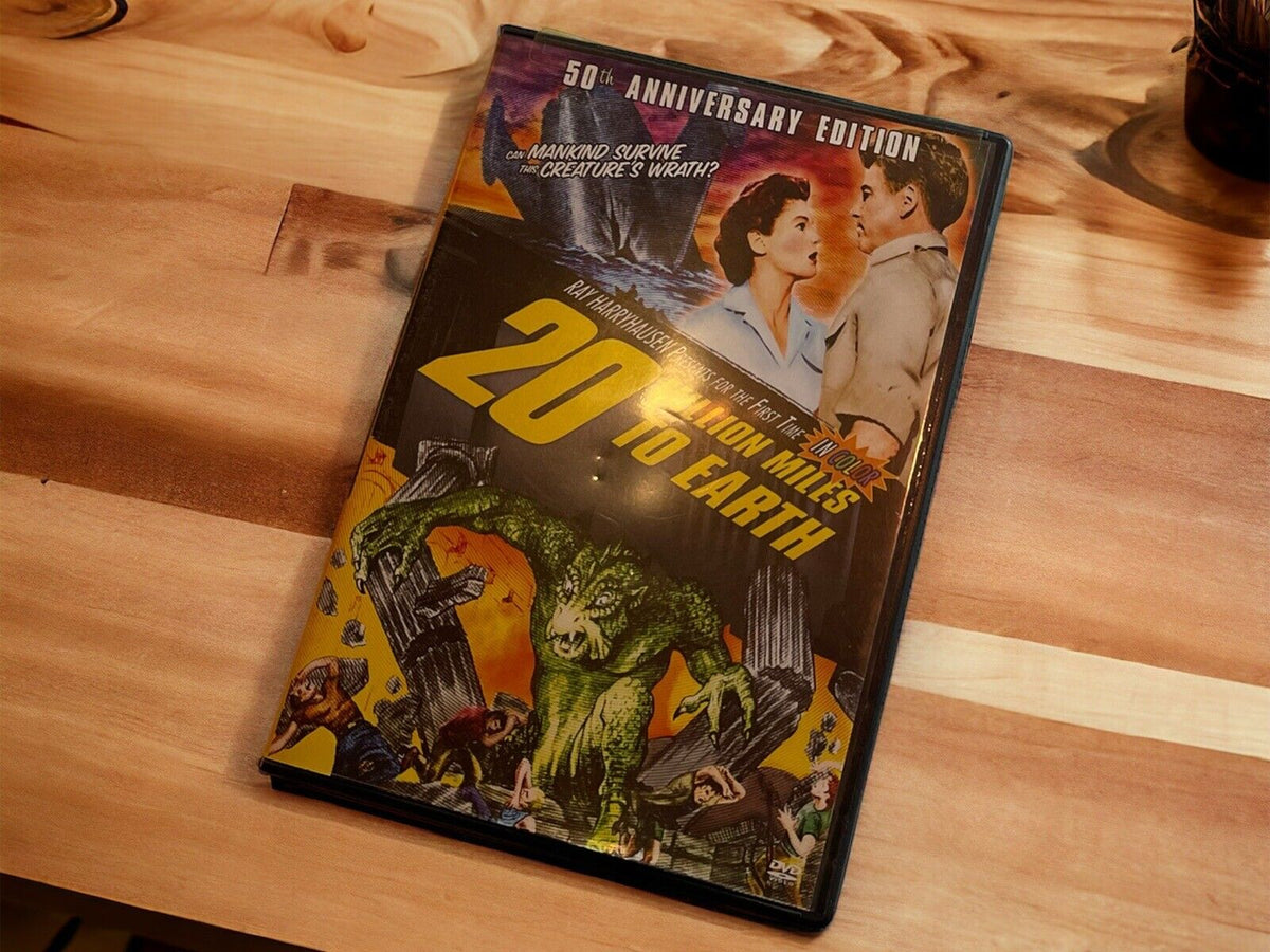 20 Million Miles To Earth DVD 50th Anniversary Edition with classic sci-fi movie cover art