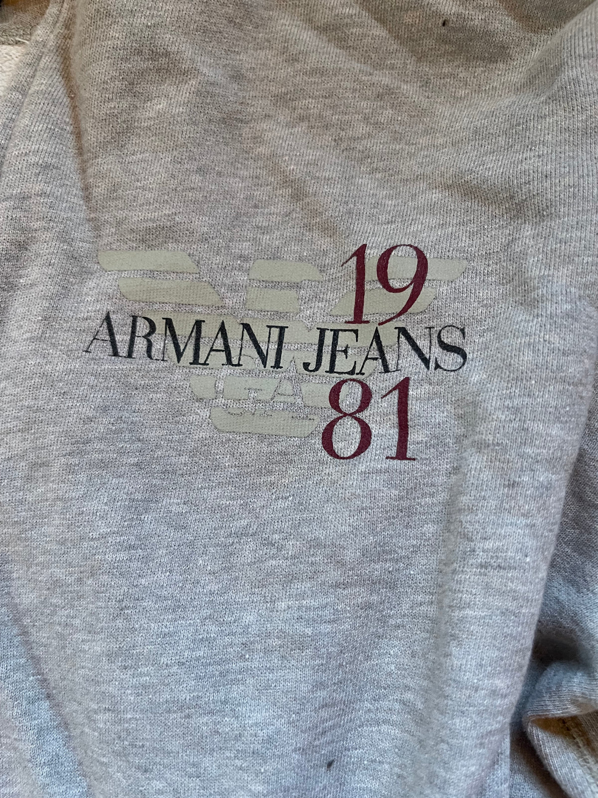Armani Jeans full zip sweater Large