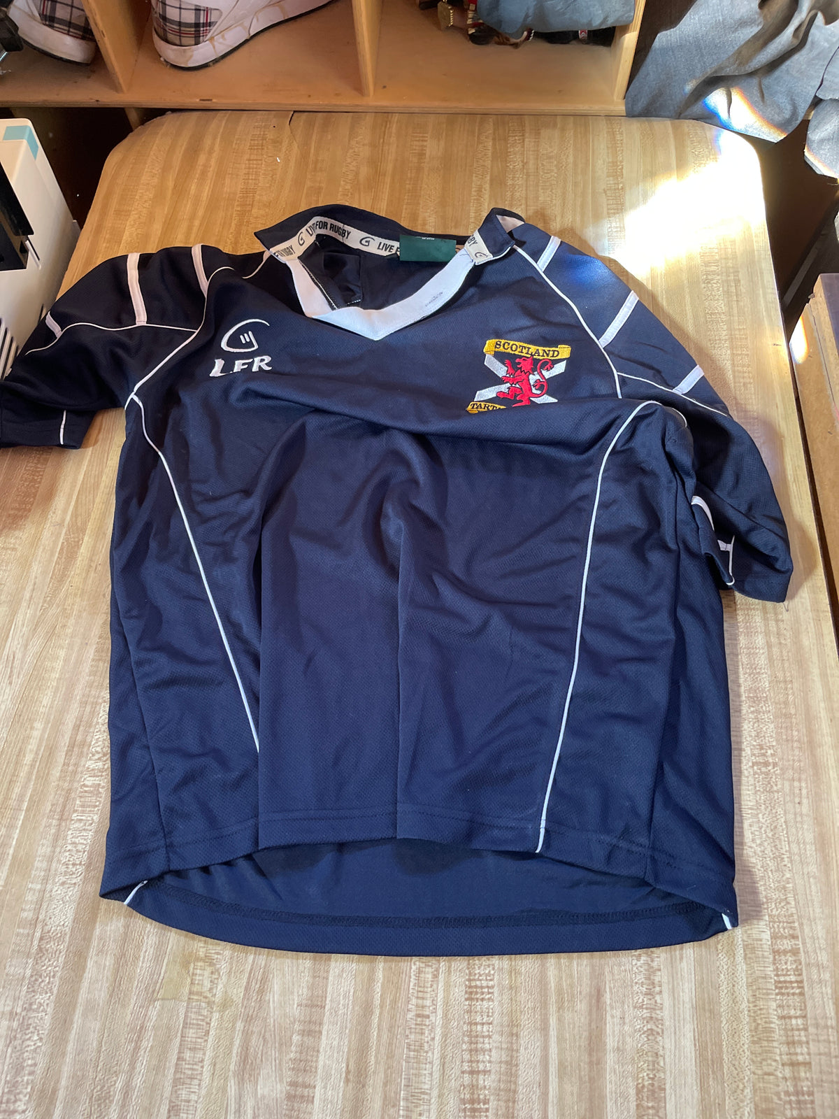 Silky Sullivan Scotland rugby polo LFR large