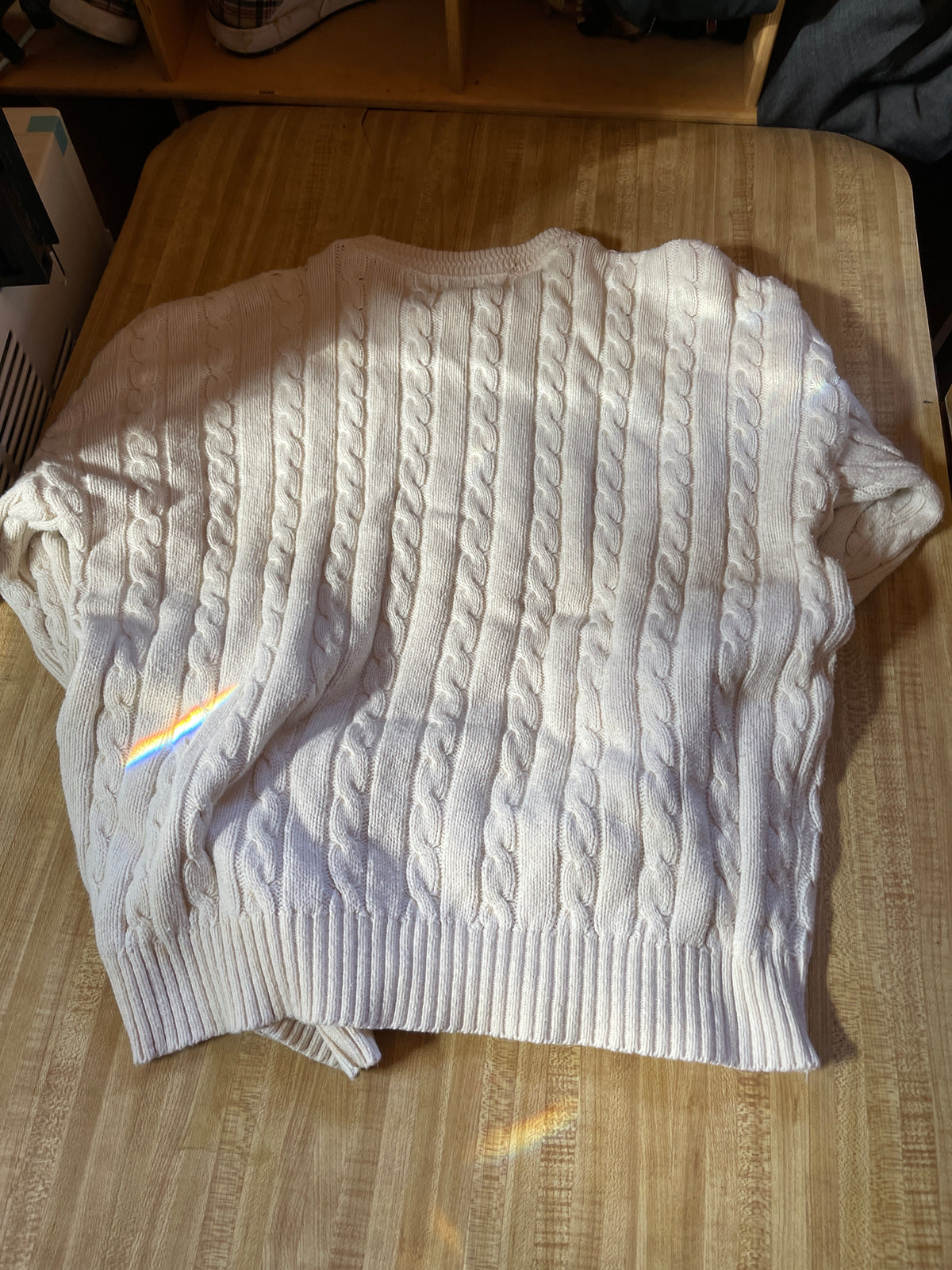 Vintage Hampton bay cable knit sweater xl