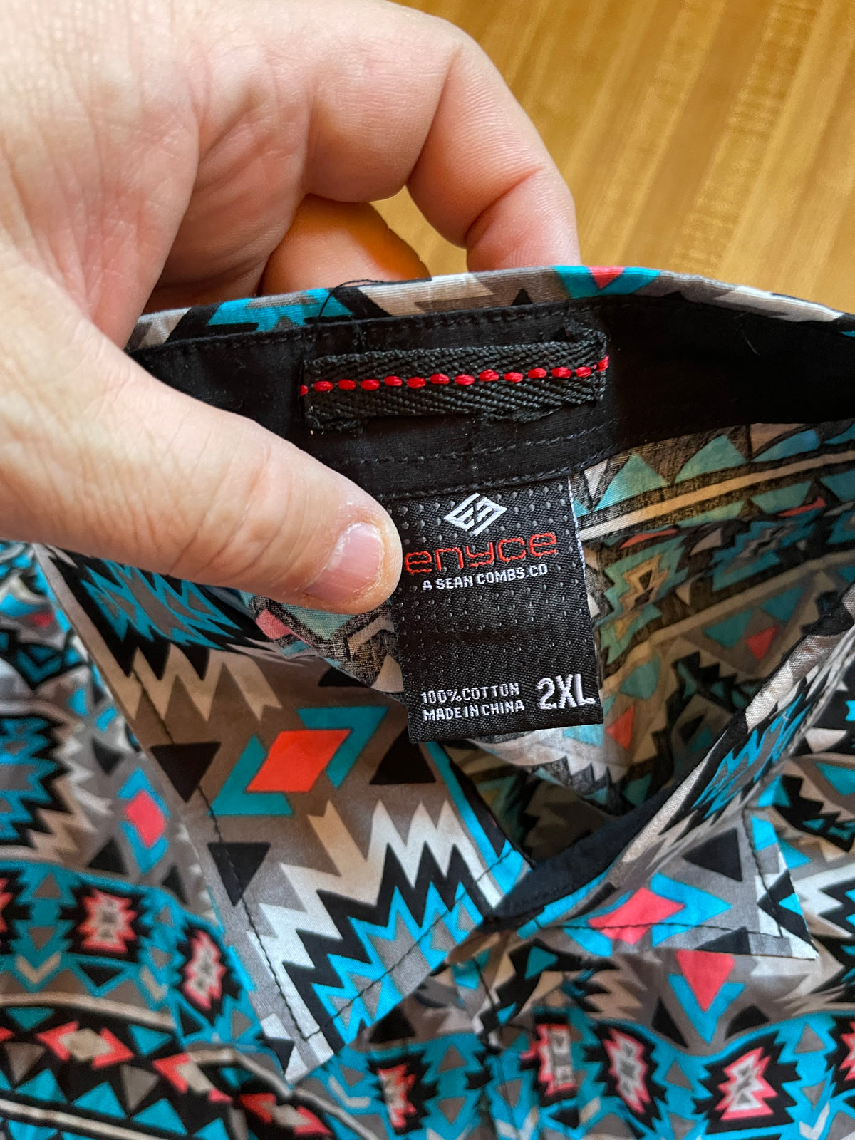 Vintage Enyce Aztec southwestern button up 2XL