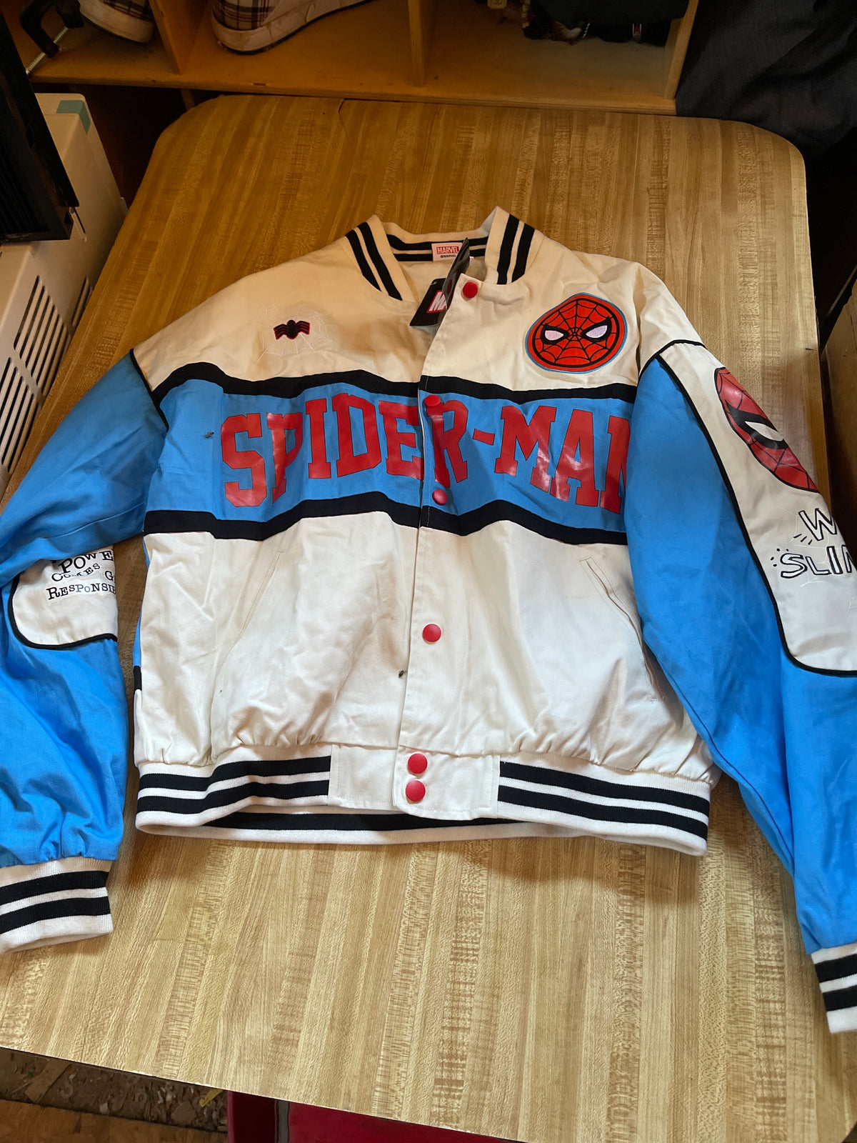 Marvel spider man bomber jacket medium NWT