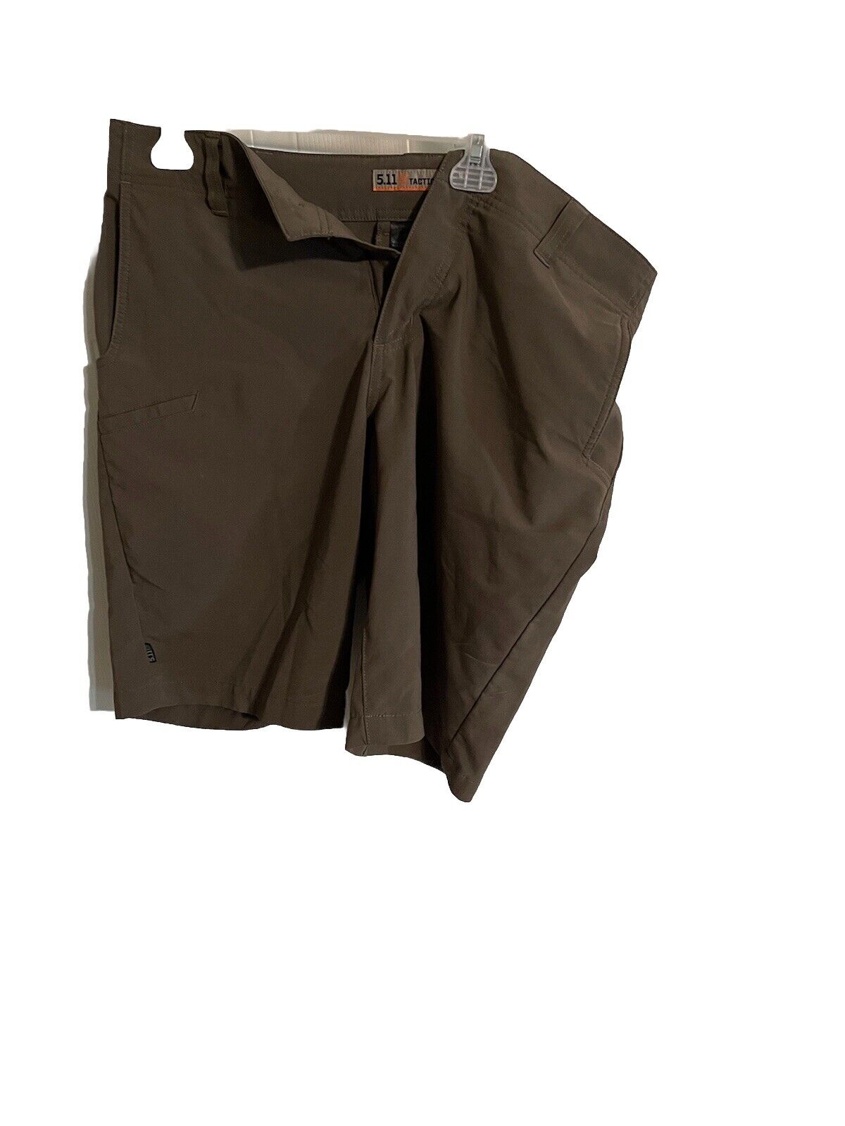 Brown 5.11 tactical shorts for men with multiple pockets and durable fabric from 1118 Emporium