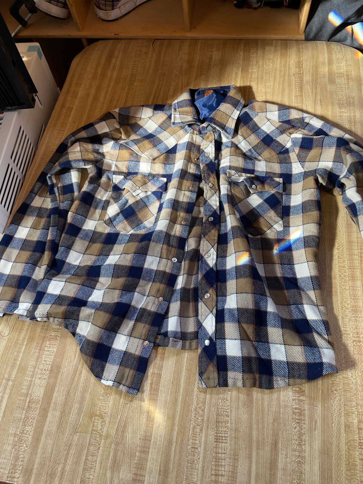 Western Pearl snap button up vintage