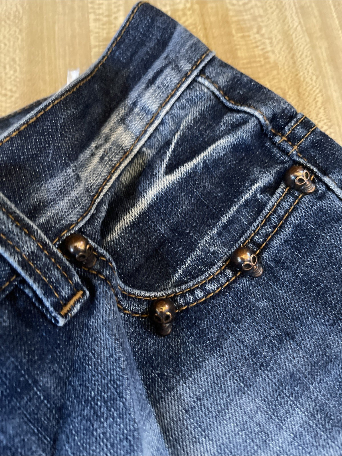 Petit Sexy Street Skull Jeans 30x31 Tag Says 40, But They Are 30