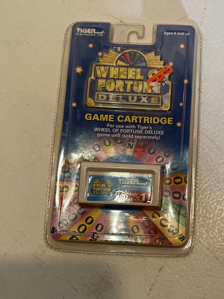 Tiger Electronics Wheel of Fortune Deluxe Game Cartridge #1 New Sealed 1999