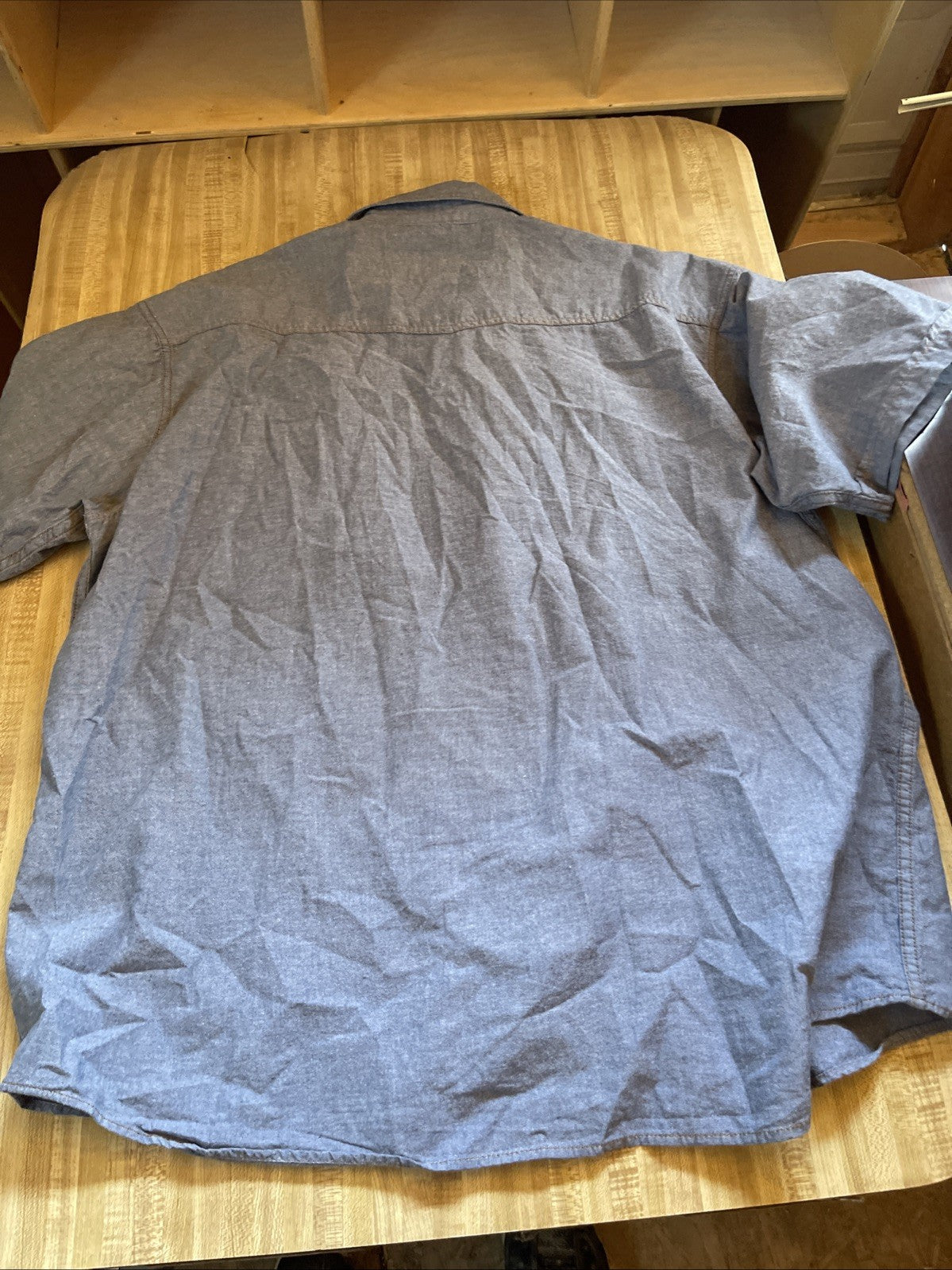 key denim pearl snap shirt XXL 