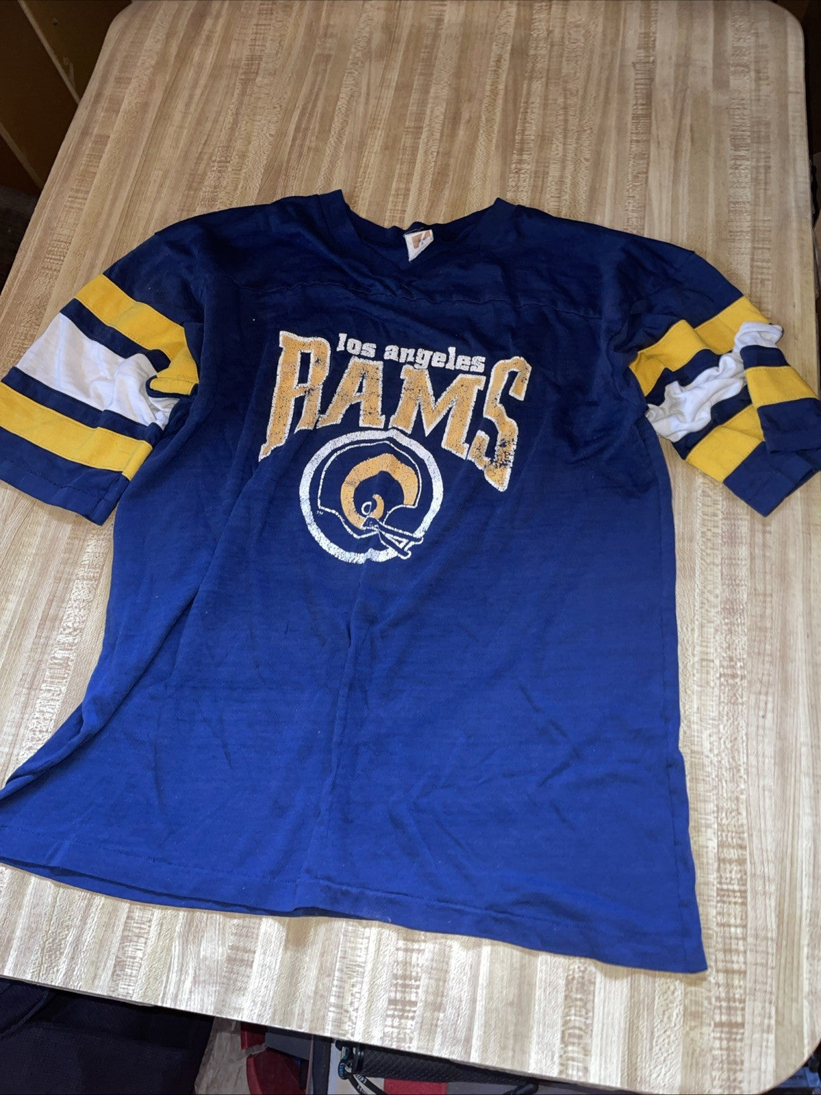 Vintage Logo 7 Los Angeles Rams T Shirt XL