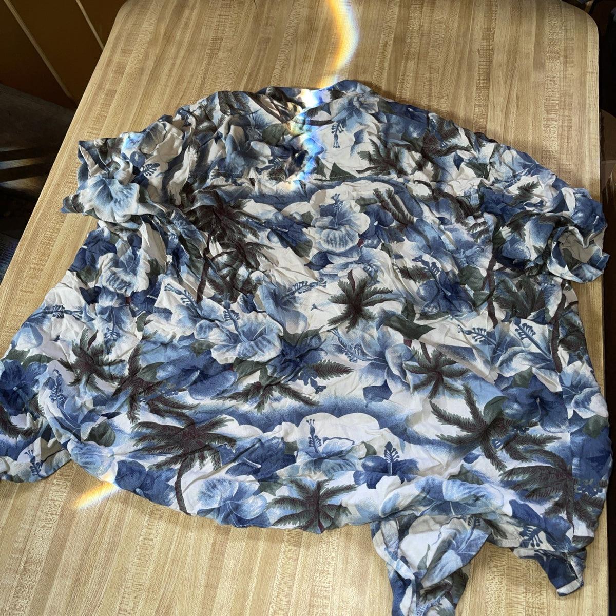 Bugle Boy Rayon Hawaiian Shirt Medium 