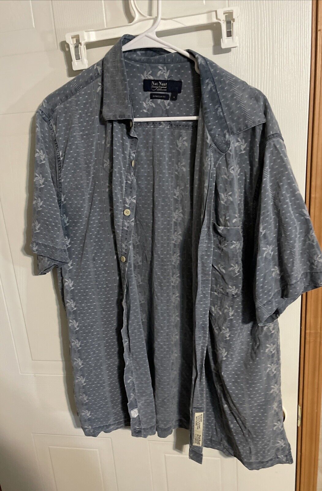 Nat Nast Silk Blend Shirt Large 