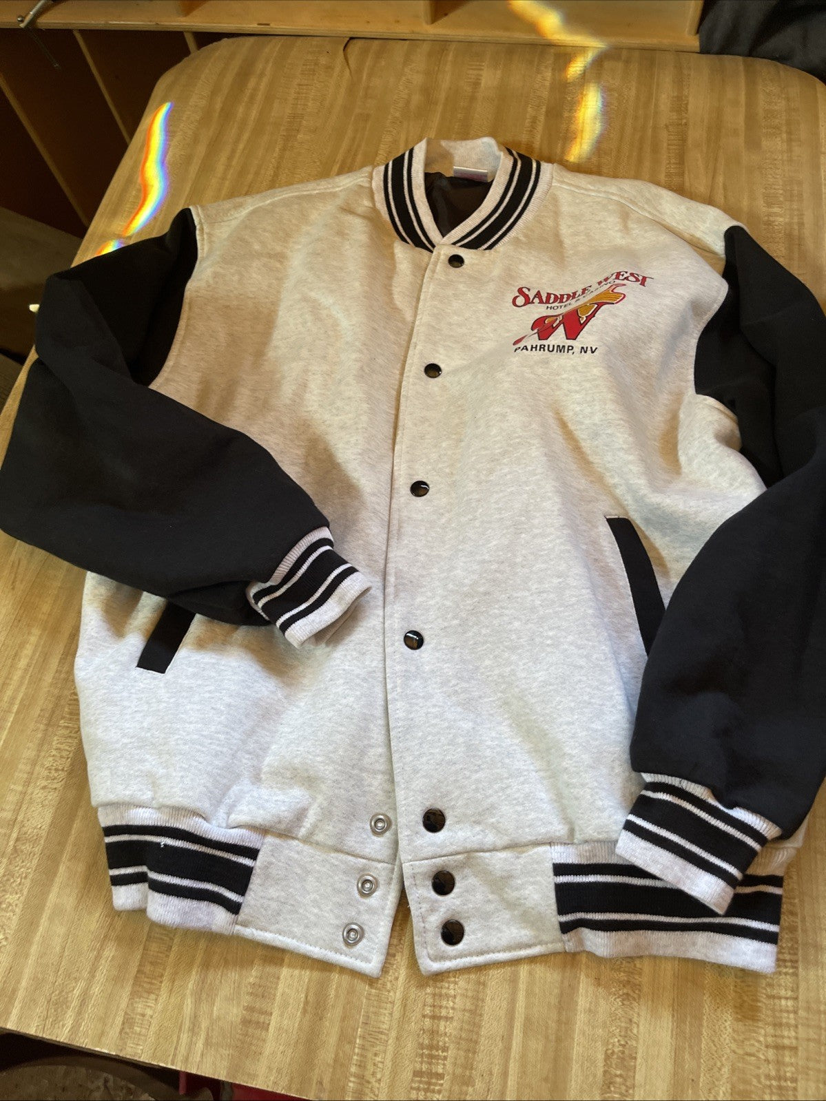 Vintage Saddle West Casino Varsity Jacket XL