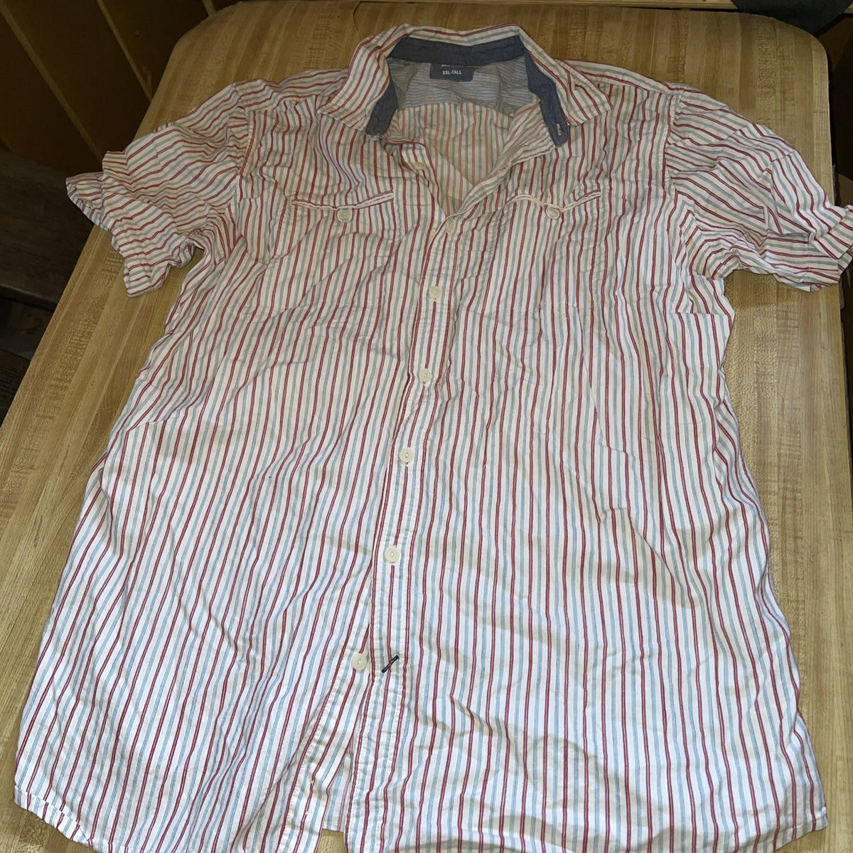 LL Bean Slightly Fitted Button Up 2XLT 