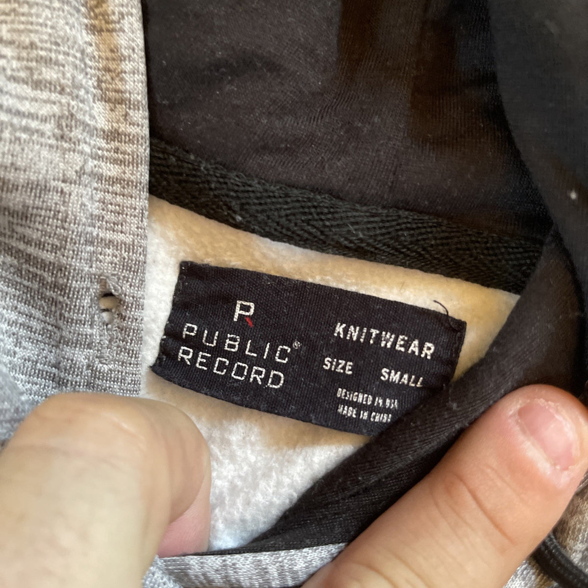 Public Record Hoodie Small 