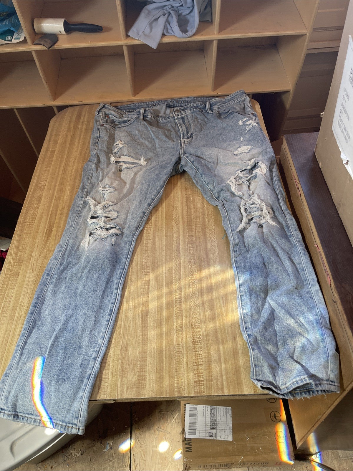 american eagle airflex jeans 44/32 Distressed