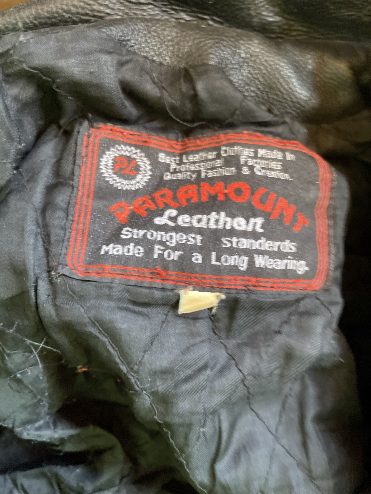 Vintage Paramount Leather Motorcycle Jacket 