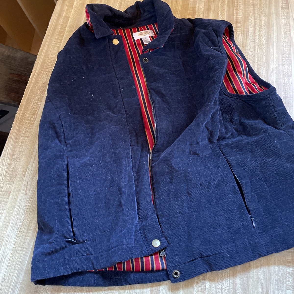 Talbots Corduroy Vest Large 