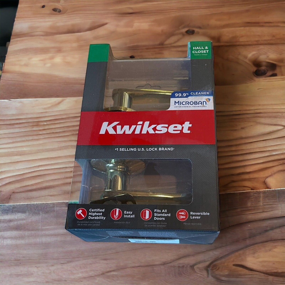 KWIKSET TUSTIN VENETIAN BRONZE HALL& CLOSET DOORKNOB SET 97200-778  NEW