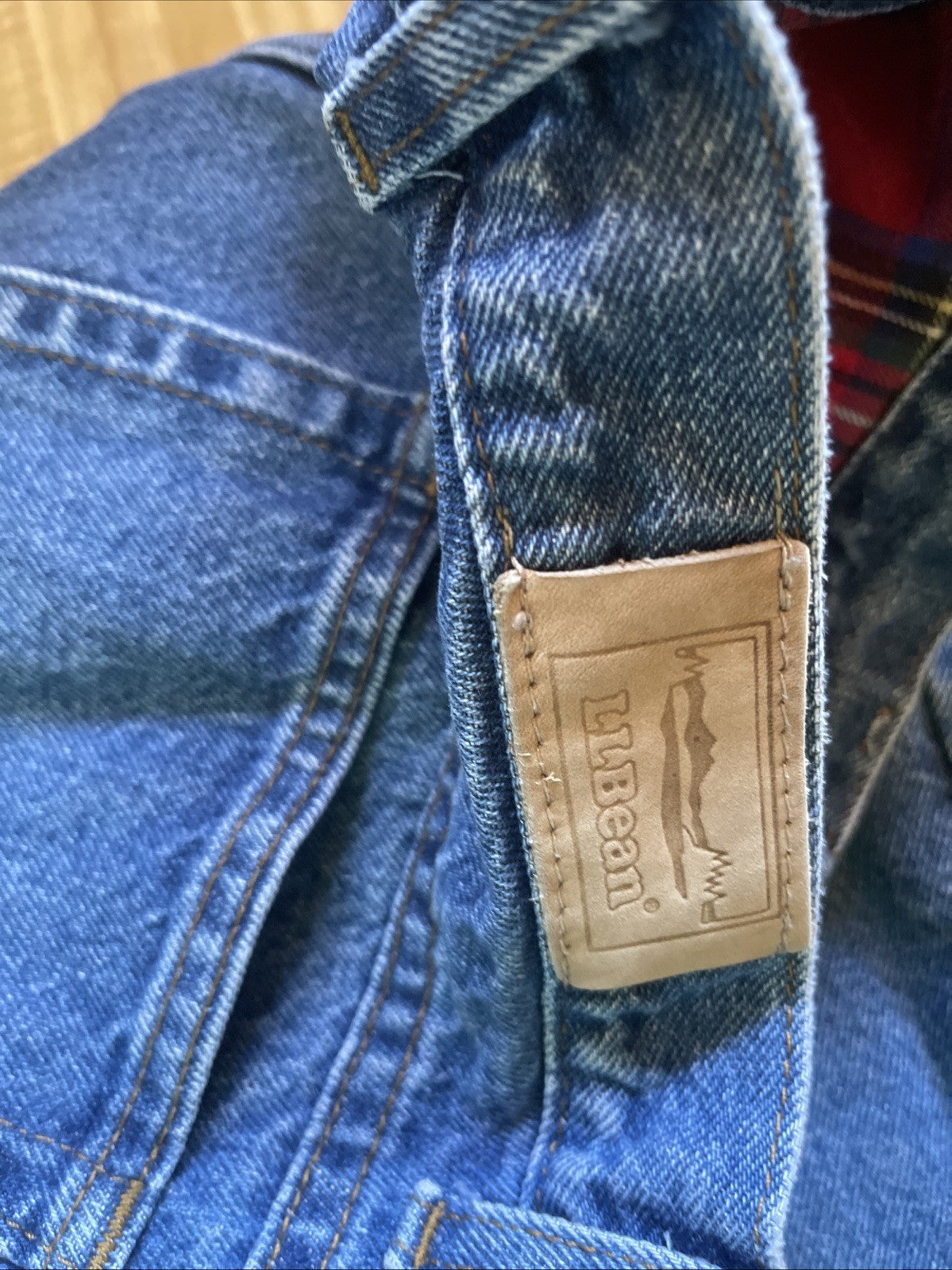LL Bean Flannel Lined Jeans 32/34