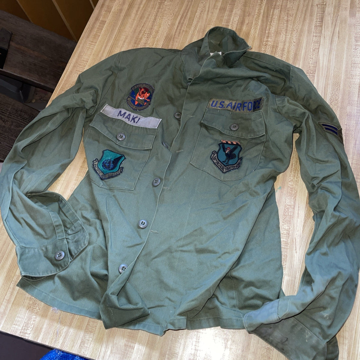 Vintage US Air Force Button Up 15.5