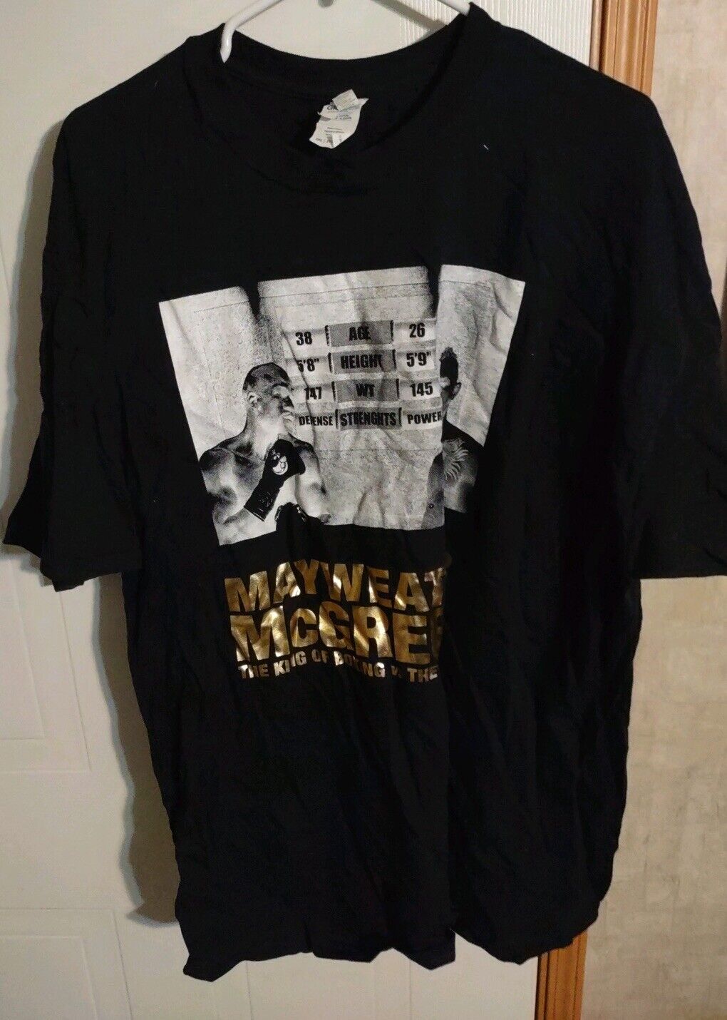 Mayweather Vs McGregor T Shirt XXL 
