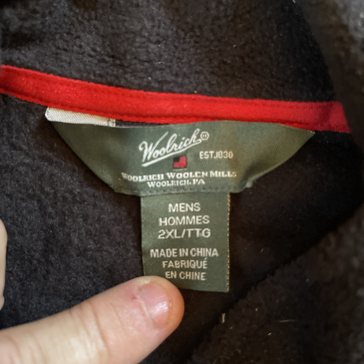 Woolrich Zip Up Vest 2XL 