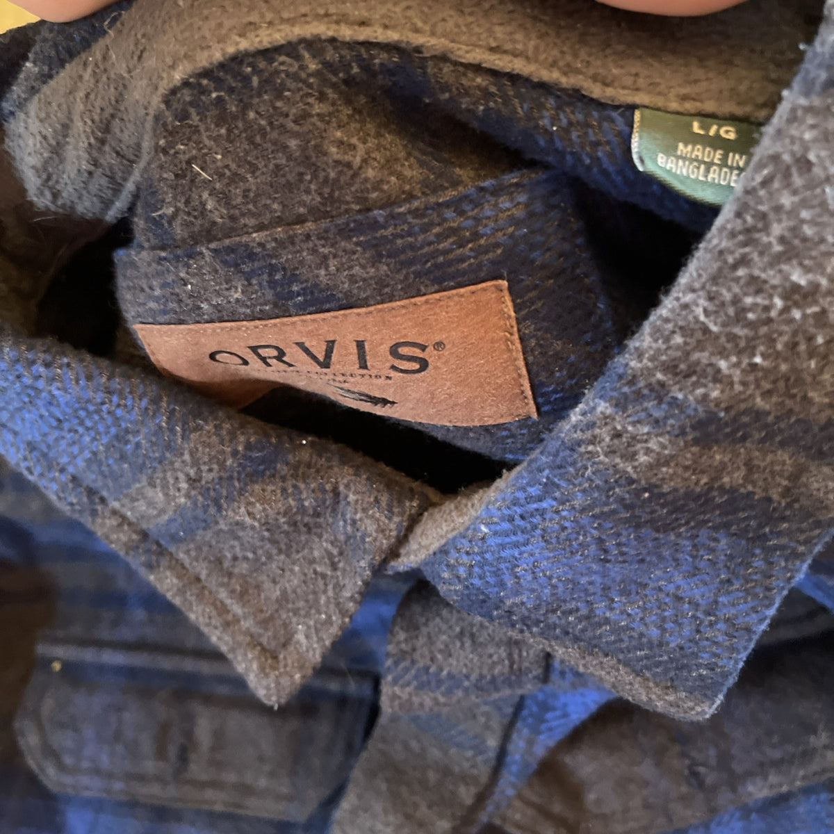 Orvis Heavy Flannel Shacket Large 