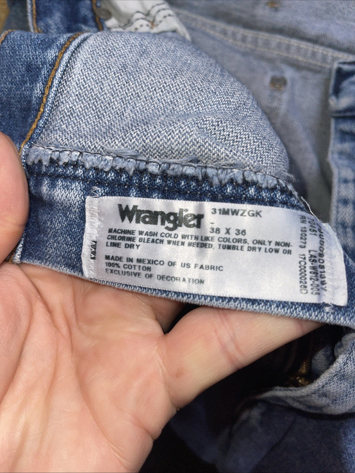 Wrangler 31mwgk 38/36