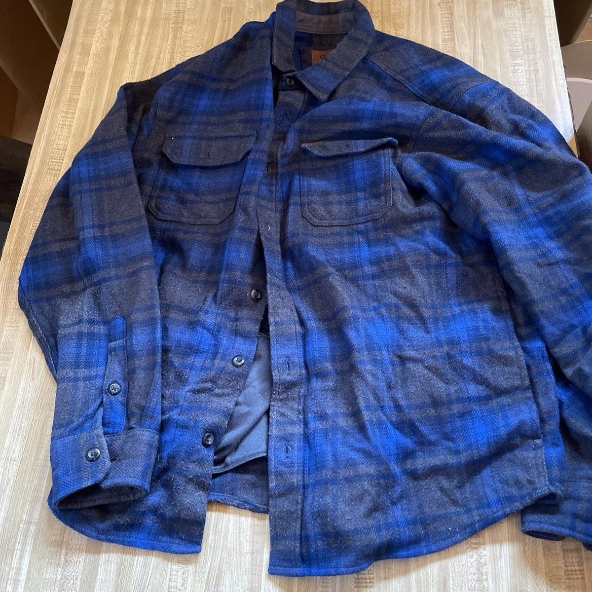 Orvis Heavy Flannel Shacket Large 